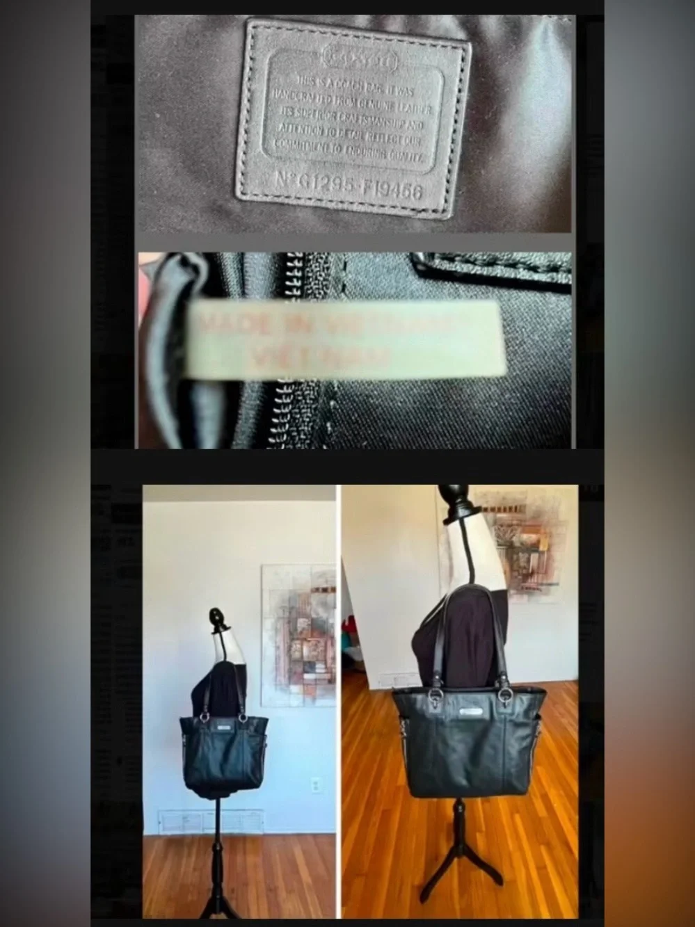 Coach tote had